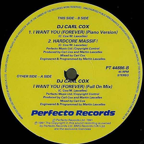 Dj Carl Cox – I Want You (Forever)