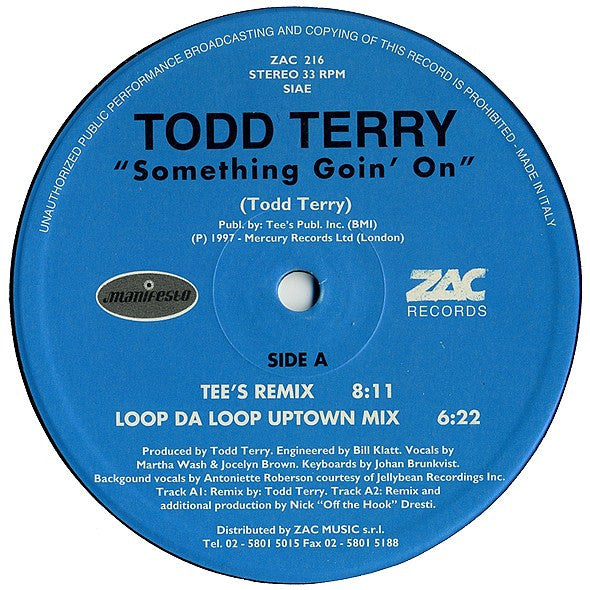 Todd Terry - Something Goin' On